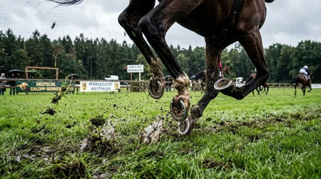 Geläufstufen im Galopprennen von fest bis schwer